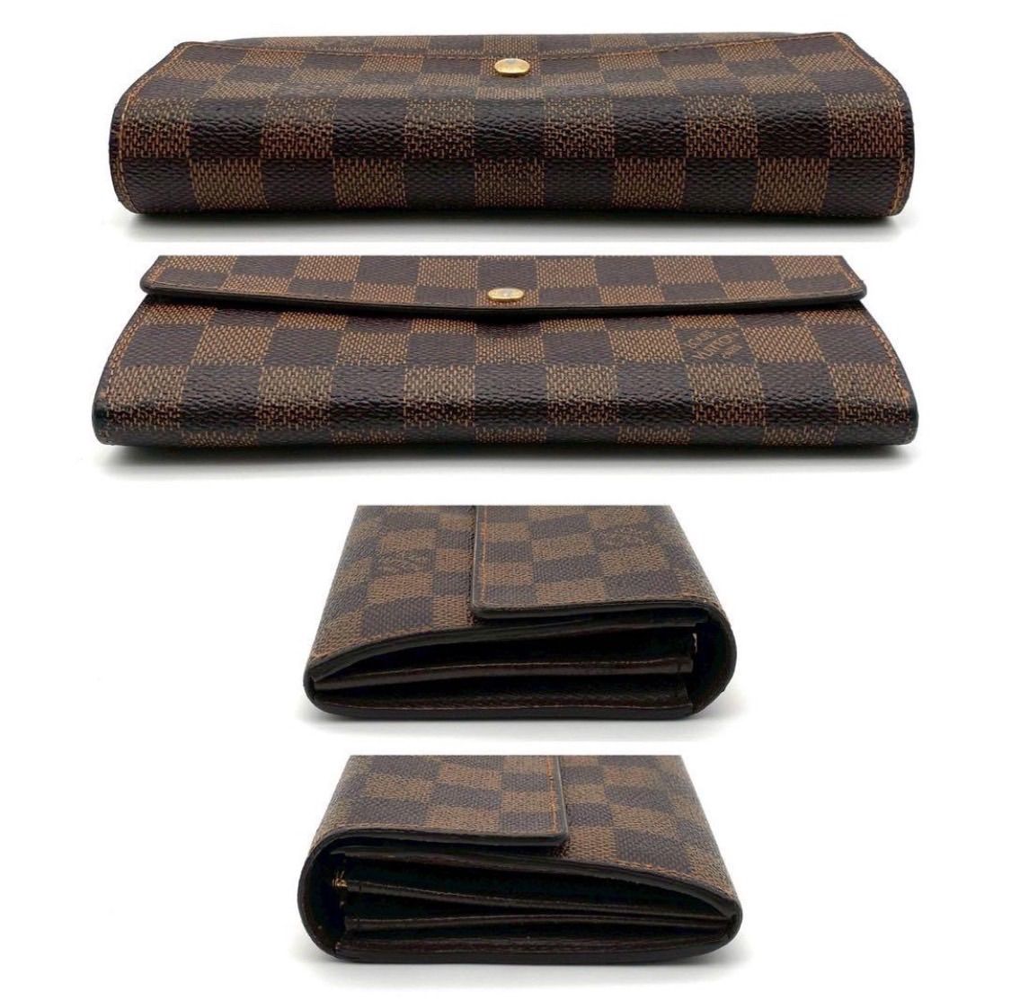 ルイヴィトン ダミエ ポルトフォイユ サラ 二つ折り財布 ブラウン