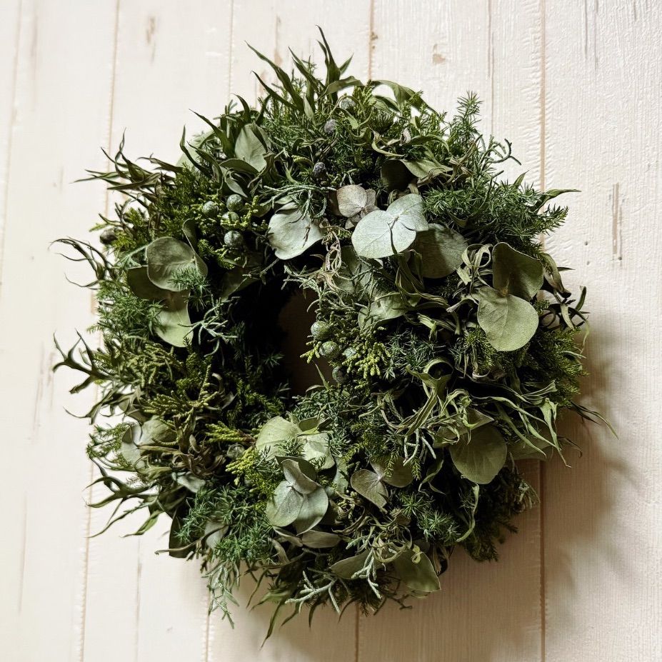 ドライフラワーリース 直径約24