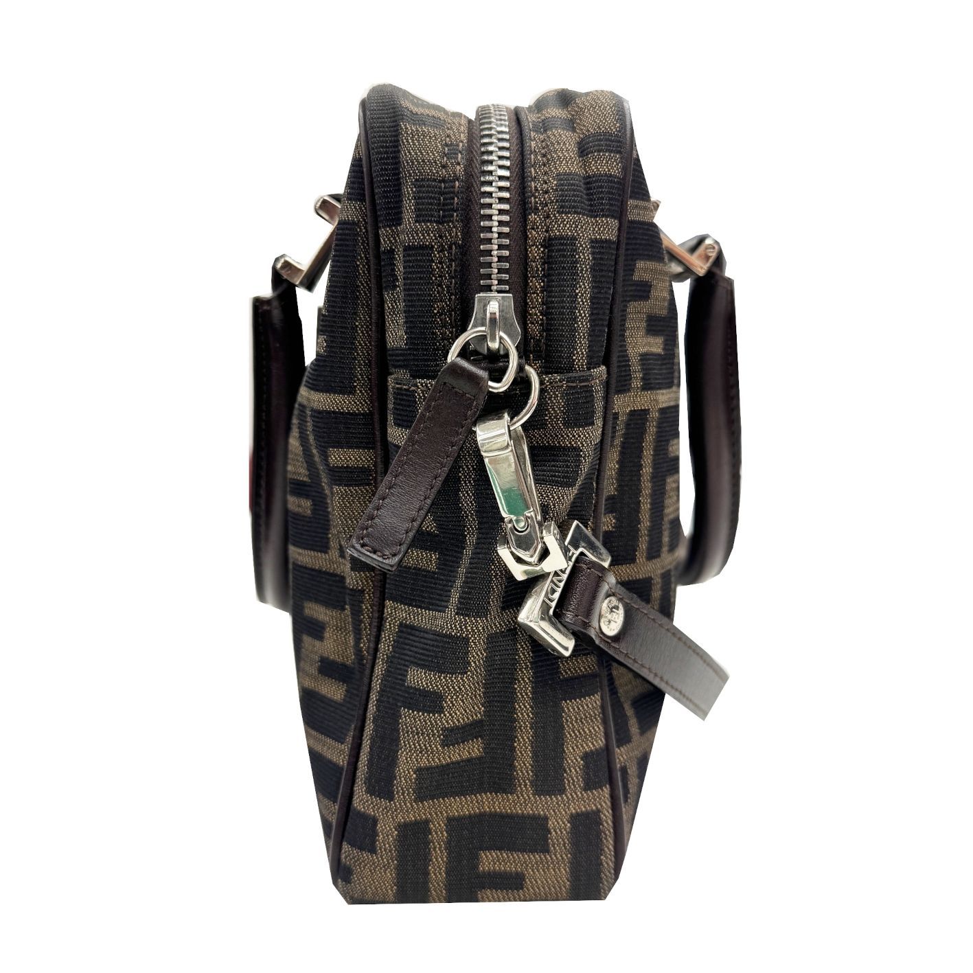 FENDI フェンディ ズッカ FF柄 ミニボストンバッグ シルバー金具 FENDI フェンディ ズッカ FF柄 ミニボストンバッグ シルバー金具 楽天