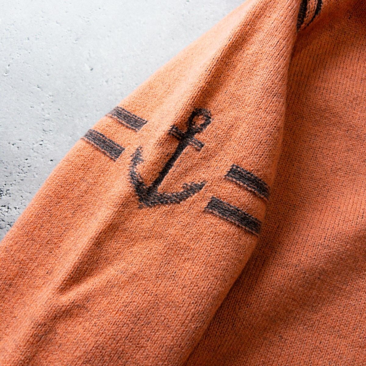 美品 シナコバ SINA COVA ウール100% ハーフジップ ニット セーター