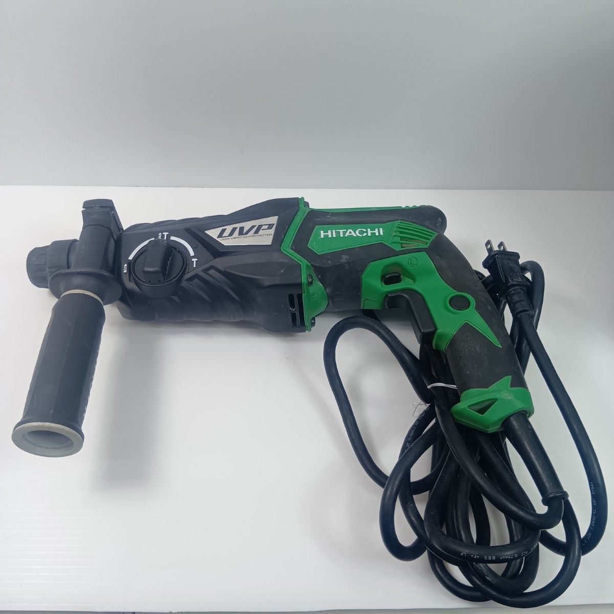 HITACHI 日立 ハンマドリル 程度B ケース付 28mm 100Ｖ 650288 コード式 チェンジレバーが固い DH 28PCY グリーン