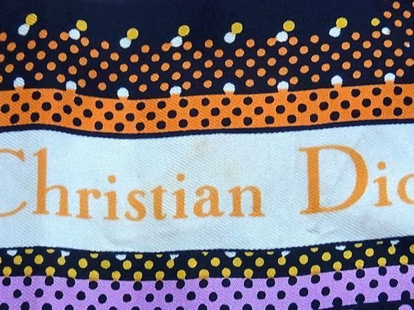 □美品□ ChristianDior クリスチャンディオール 花 フラワー 大判