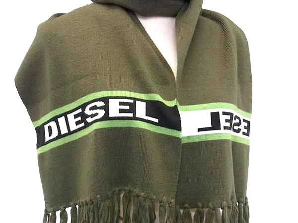 □美品□ DIESEL ディーゼル フリンジ マフラー ストール 防寒具