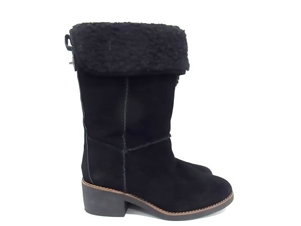 COACHムートンブーツ 中古・古着通販】COACH (コーチ) ムートンブーツ ブラウン サイズ:23.5