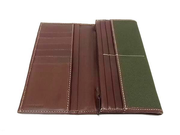 □美品□ HUNTING WORLD ハンティングワールド キャンバス×レザー 二