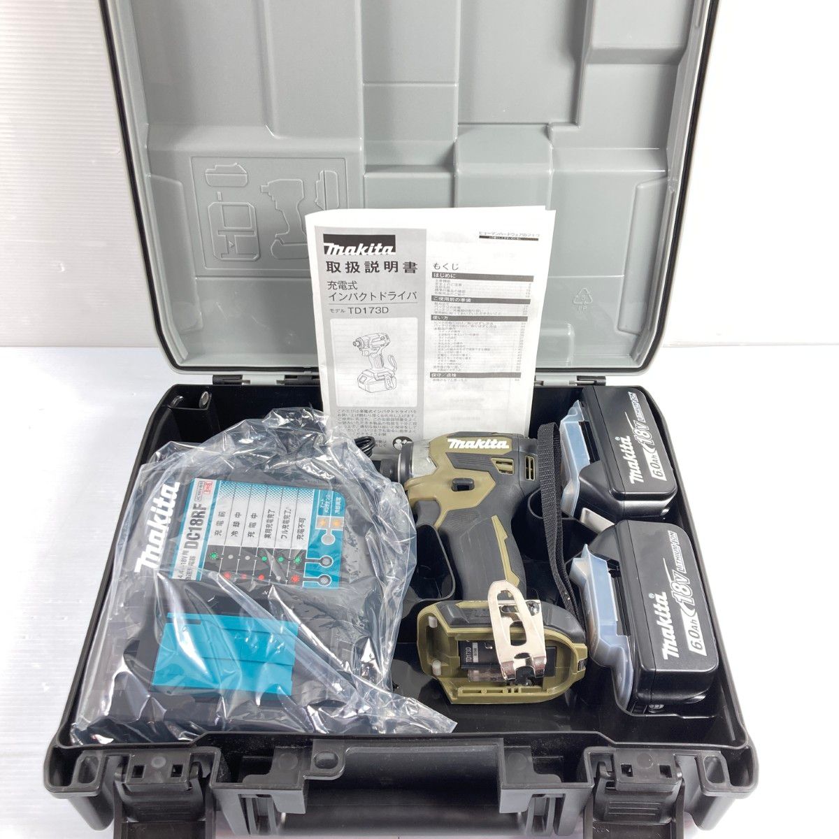 MAKITA マキタ 18 v 6 0 Ah 充電式インパクトドライバ PSEマーク有 オリーブ