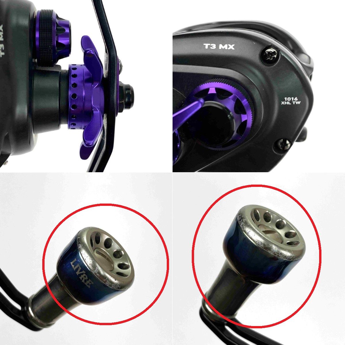 DAIWA ダイワ T3 MX 1016XHL TW 左ハンドル リブレハンドル装着 ベイト