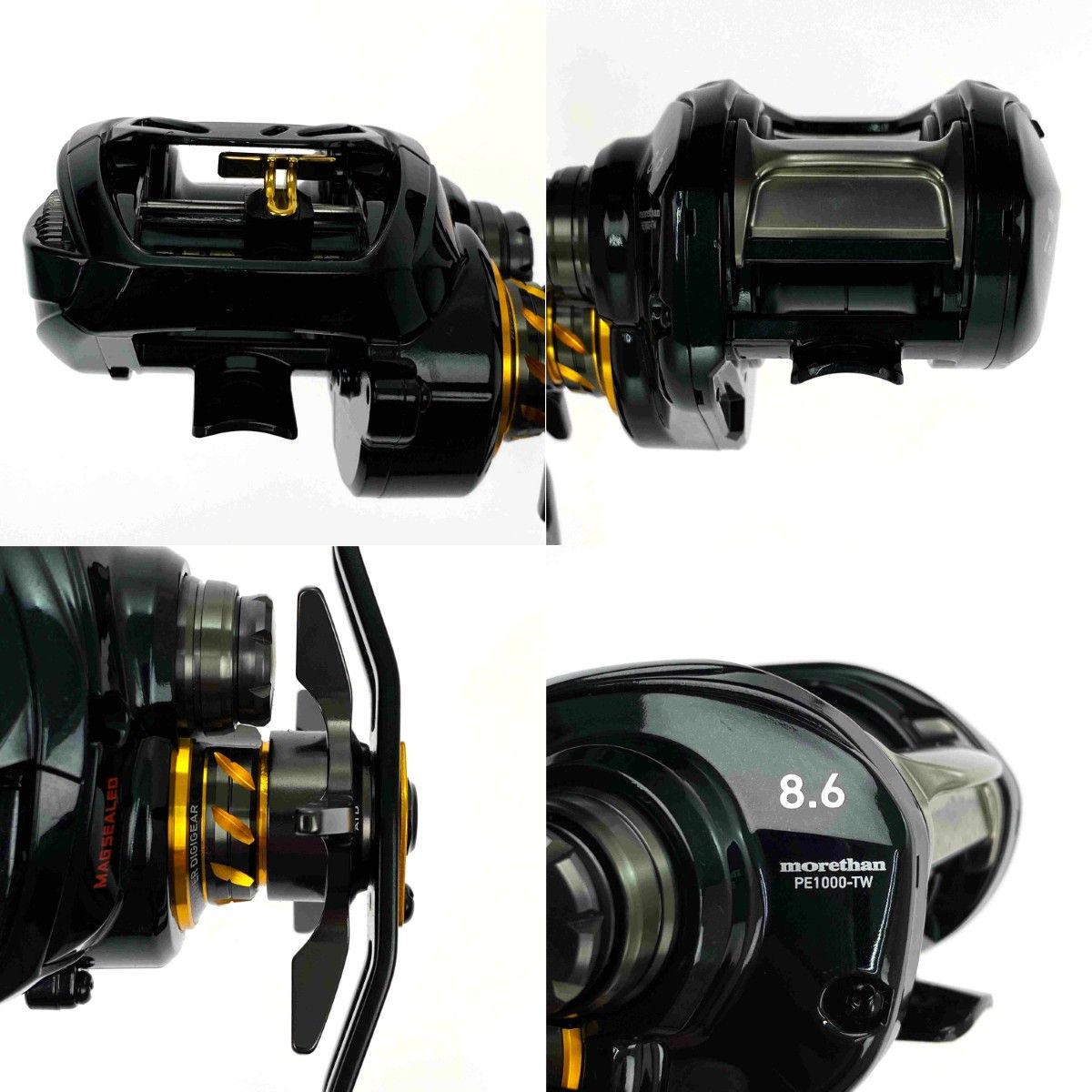  DAIWA ダイワ モアザン PE 1000 TW 8 6 左ハンドル ベイトリール ベイトリール(ルアー用) リール