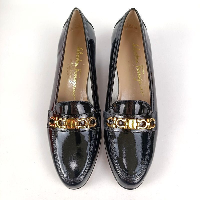 訳あり極美品 Salvatore Ferragamo サルヴァトーレフェラガモ 4 1/2C