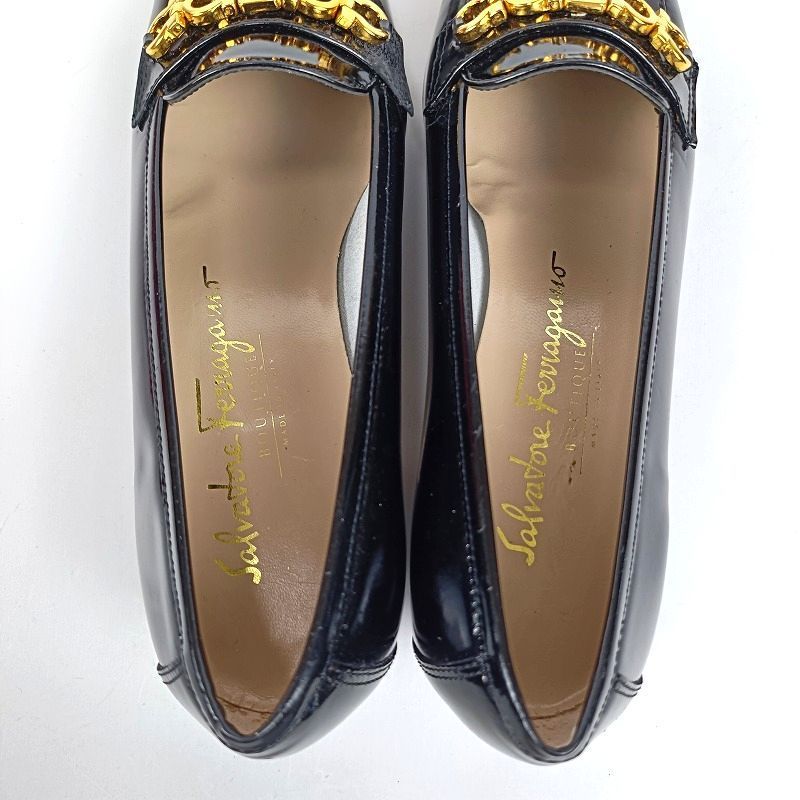 訳あり極美品 Salvatore Ferragamo サルヴァトーレフェラガモ 4 1/2C