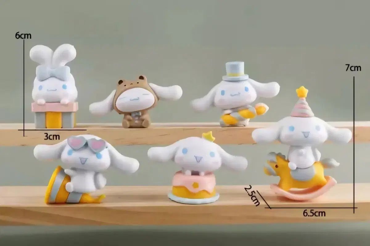 サンリオ シナモロール フィギュア 未開封 6種 SET セット まとめ 出品 
