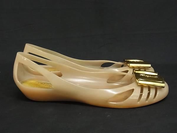 Salvatore Ferragamo フェラガモ ラバー フラットシューズ 表記サイズ