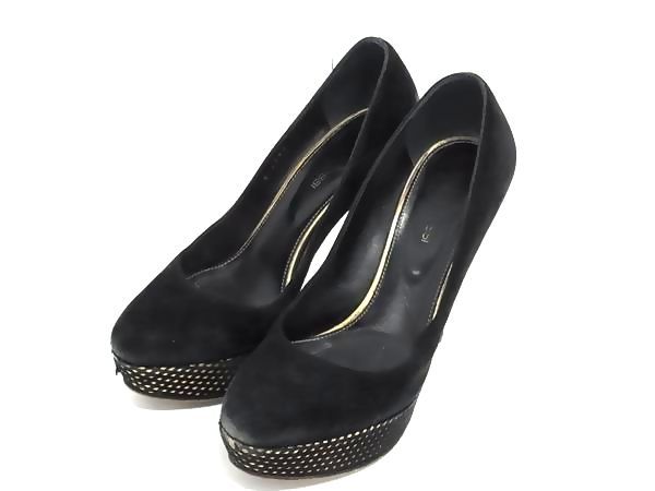 Sergio rossi セルジオロッシ スエード ヒール パンプス 表記サイズ 36