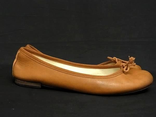 Repetto レペット レザー リボン バレエシューズ フラットシューズ