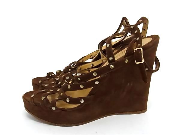 PELLICO ペリーコ スエード ウェッジソール ヒール サンダル 表記