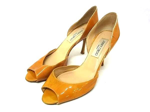 JIMMY CHOO ジミーチュウ パテントレザー ヒール サンダル 表記サイズ