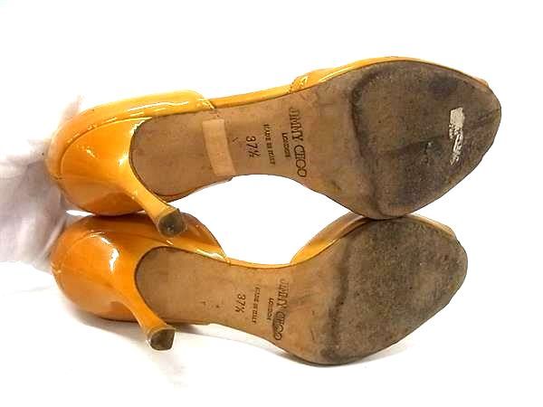 JIMMY CHOO ジミーチュウ パテントレザー ヒール サンダル 表記サイズ