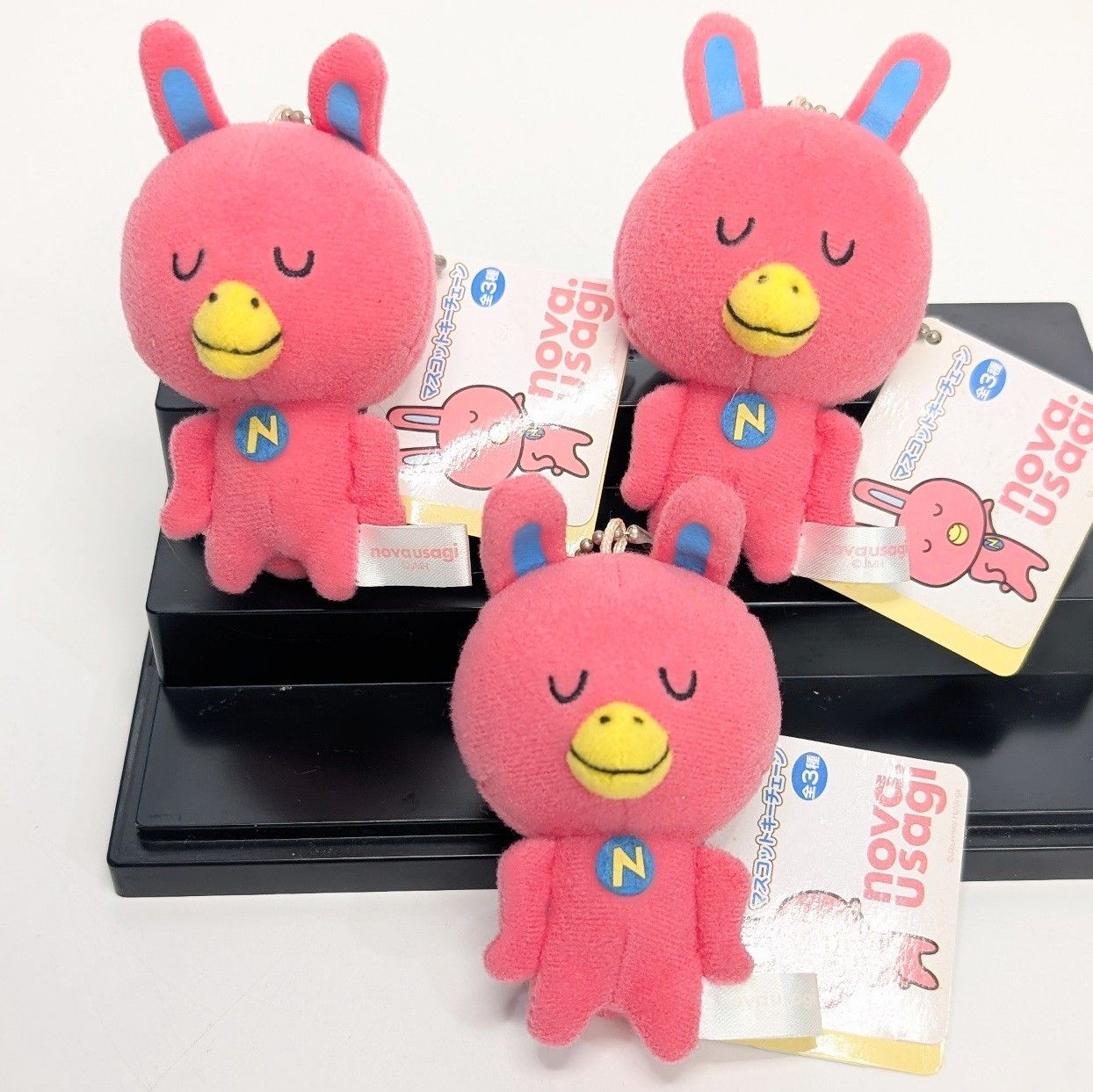 キーホルダー　NOVA うさぎ　ノバ　新品未使用 ノヴァ NOVAうさぎ タグ付き マスコットキーチェーン 3体まとめ売り
