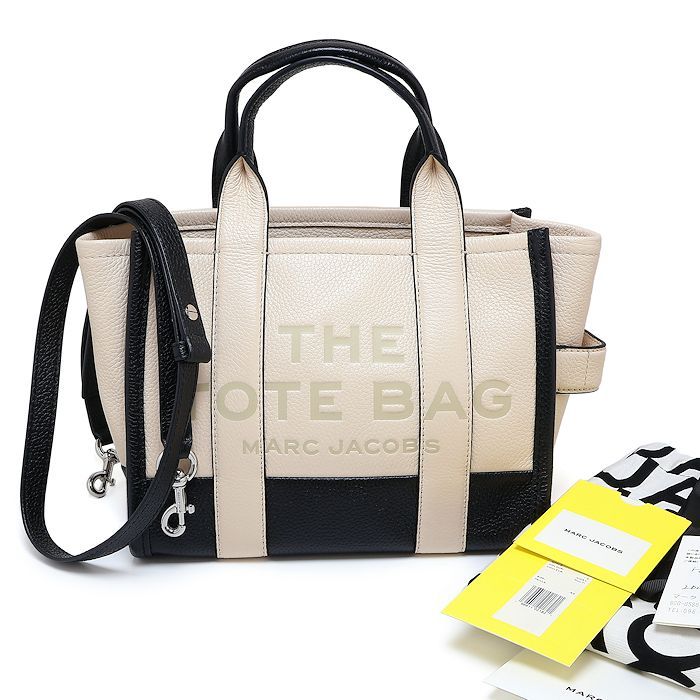 極美品✨ マークジェイコブス ザカラーブロック　2way　トートバッグ　黒白 美品 マークジェイコブス ザ カラーブロック トートバッグ スモール