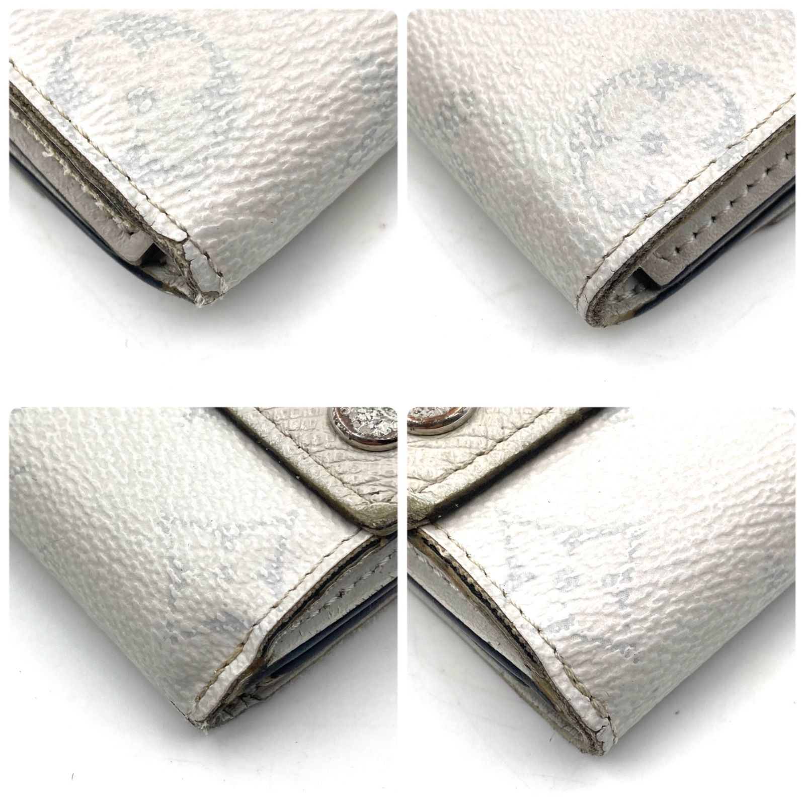 ルイヴィトン タイガラマ ディスカバリーコンパクト ホワイト 折り財布 LOUIS VUITTON】ルイヴィトン『タイガラマ ディスカバリー コンパクト