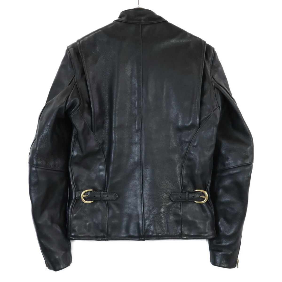【美品】VANSON バンソン type B シングルライダース ブラック 34 VANSON（バンソン） MODEL B SINGLE RIDERS JACKET シングル