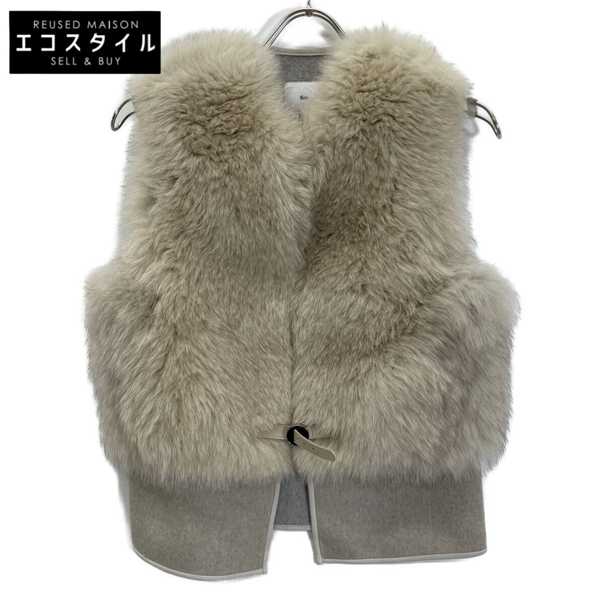 SOV. ソブ ダブルスタンダード ﾍﾞｰｼﾞｭ ｳｰﾙ/ｶｼﾐﾔ ﾌｫｯｸｽﾌｧｰﾍﾞｽﾄ 36