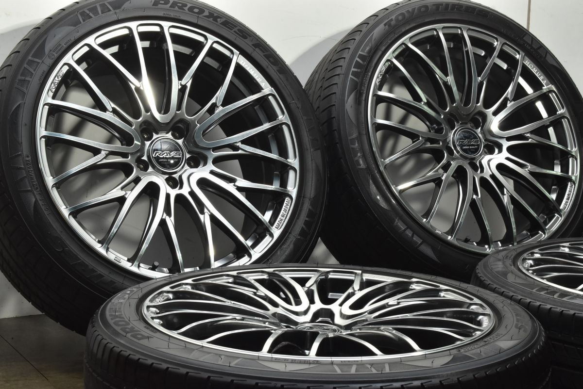 RAYS HOMURA 2 x 10 BD 20 in 8 5 J 45 PCD 114 3 トーヨー プロクセス FD 1 245 R ハリアー RAV 4 CX 60 レイズ ホムラ