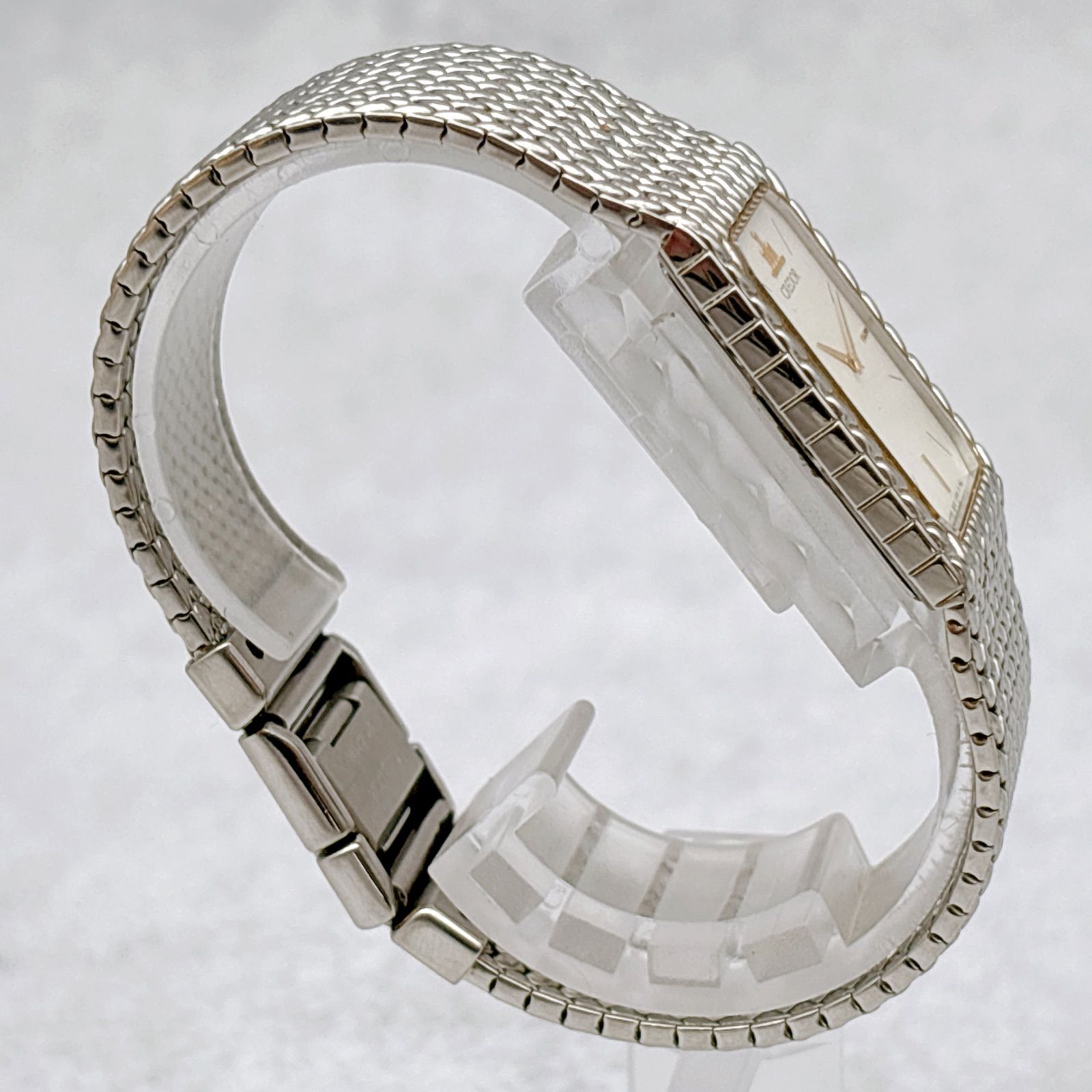 稼働 SEIKO セイコー CREDOR クレドール 2F70-5330 スクエア メンズ