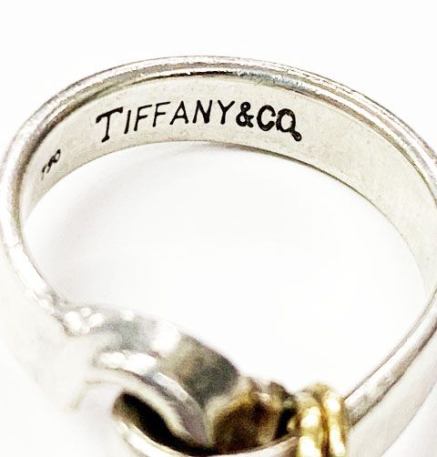 ティファニー TIFFANY & CO. フック＆アイ ワイヤー リング 9号