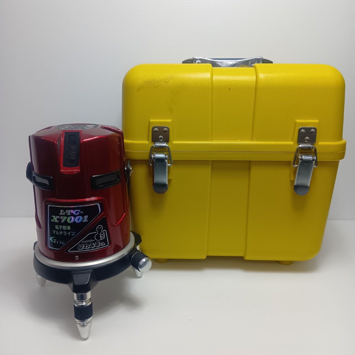 LTC レーザー墨出し器 ACアダプター ケース付 赤色レーザー X 700323 使用感有 7001 レッド