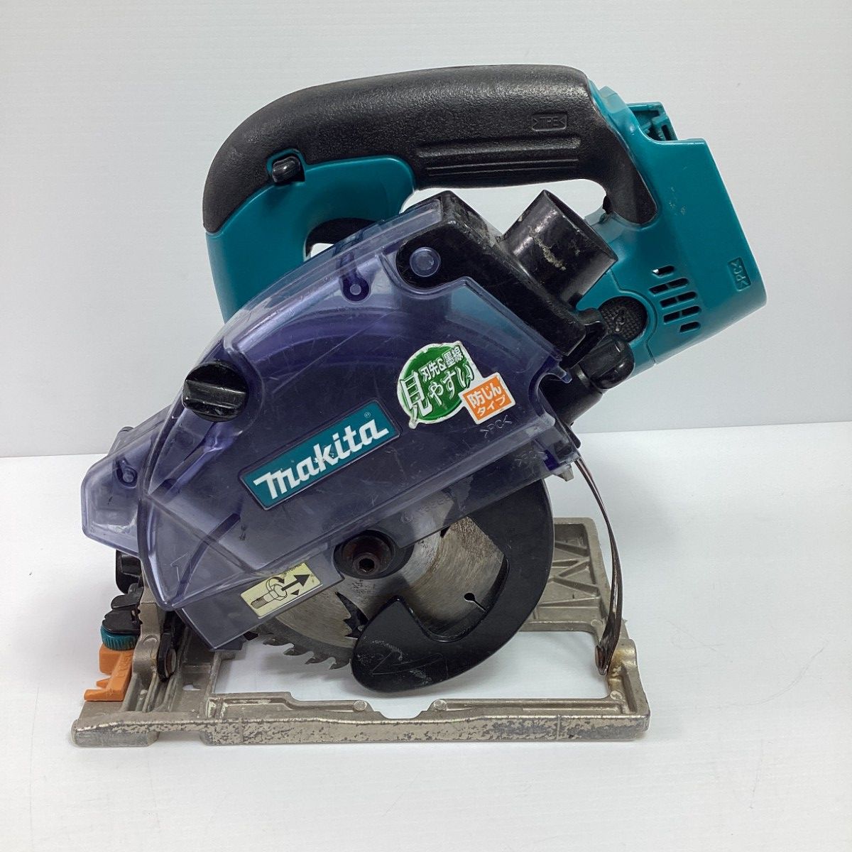 MAKITA マキタ 防じん丸のこ 本体のみ コードレス式 125 mm 14.4 v 18246 キズ ヨゴレ有 KS 521 D ブルー