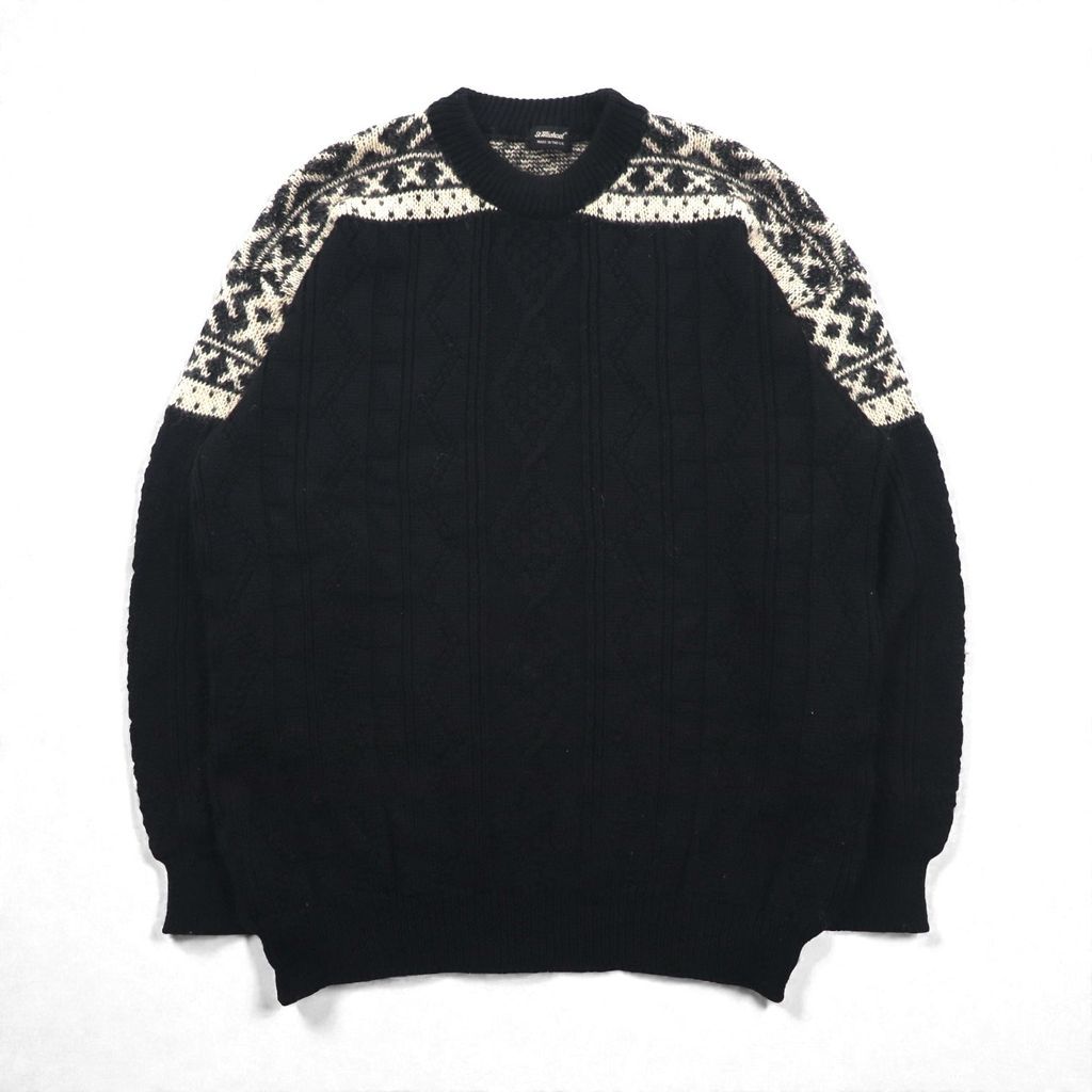 St.michael 90年代 英国製 フィッシャーマン アラン ニット セーター L