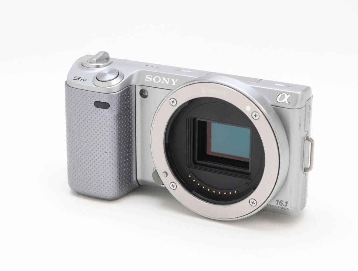 C 実用品 SONY ソニー α NEX 5 N シルバー ボディ 初期不良 対応 111 148