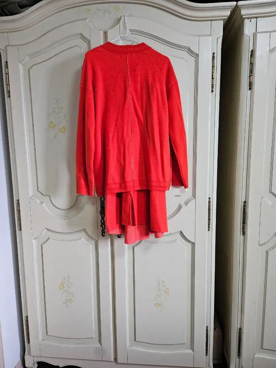 0 2 nd レッドニットスカートセット 1 85