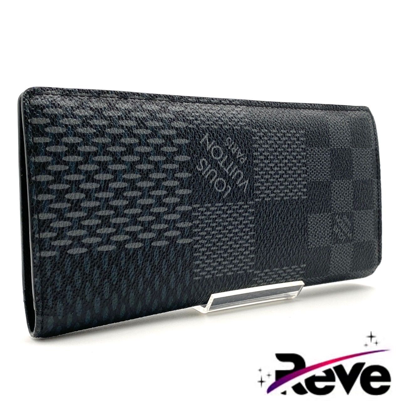 ✨良品 激レア✨ルイヴィトン 3D ダミエグラフィット ポルトフォイユ ブラザ ルイヴィトン 3D ダミエ グラフィット 長財布 二つ折り財布 ブラック