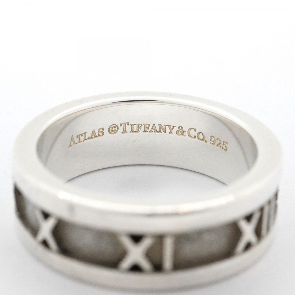 5jpb0153】ティファニー リング アトラス シルバー925 10.5号【中古