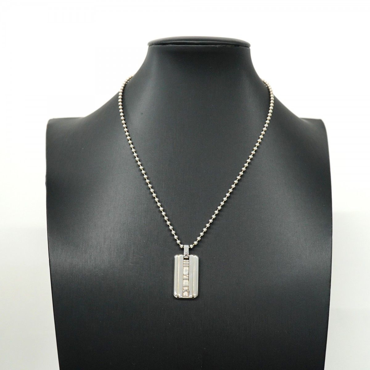 TIFFANYアトラス プレート ボールチェーン ネックレス TIFFANY&Co.（ティファニー） ネックレス アトラス プレート ボール