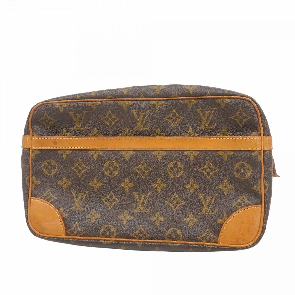 5 pb 2184 ルイヴィトン クラッチバッグ モノグラム コンピエーニュ28 M 51845 ブラウン メンズ レディース ユニセックス