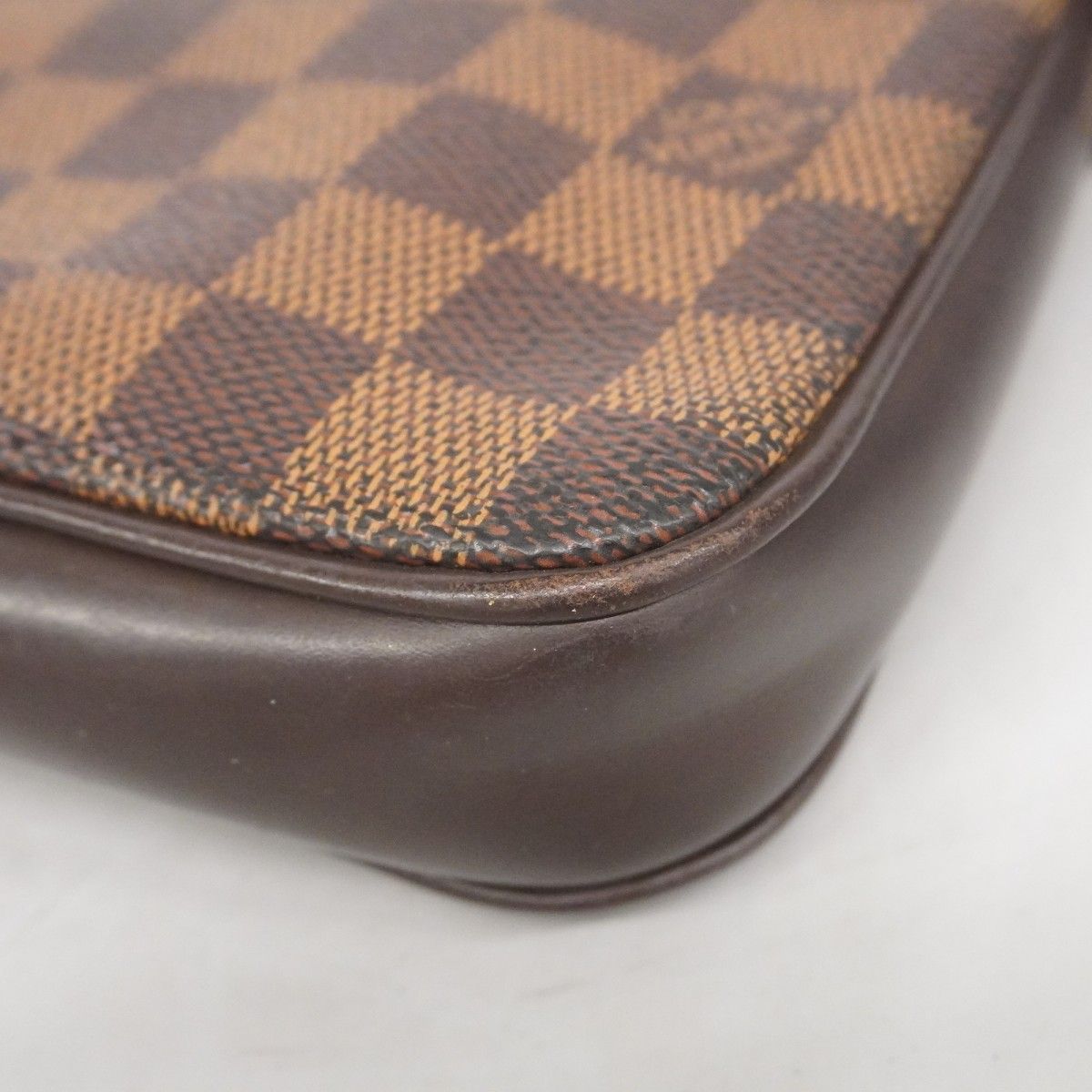 5pb2186】ルイヴィトン ポーチ ダミエ ナヴォナ N51983 エベヌ【中古