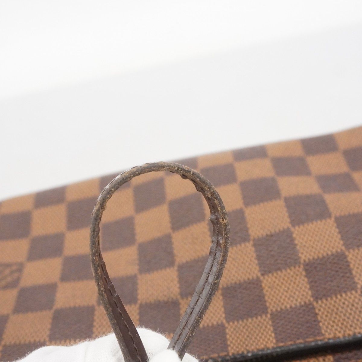 5pb2186】ルイヴィトン ポーチ ダミエ ナヴォナ N51983 エベヌ【中古