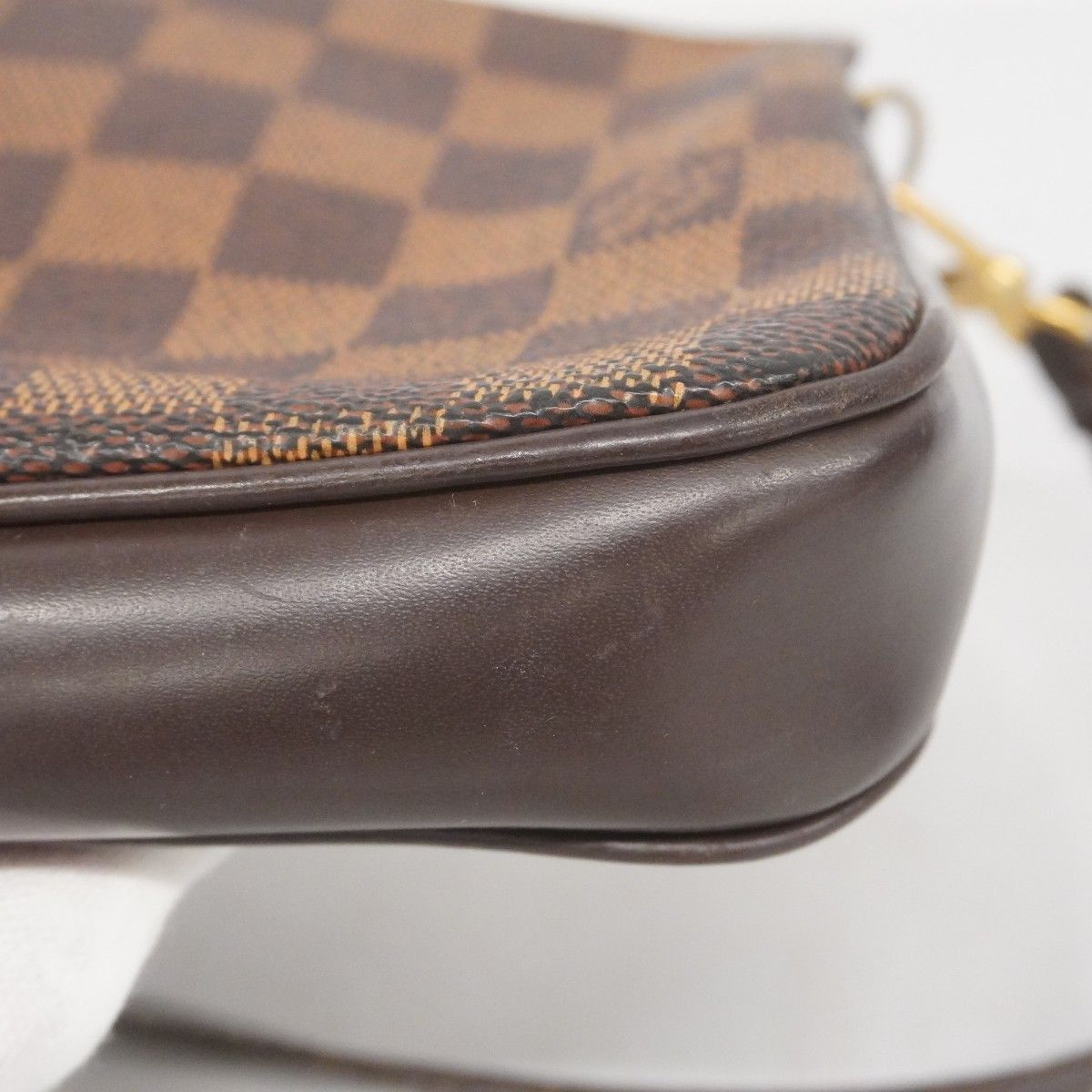 5pb2186】ルイヴィトン ポーチ ダミエ ナヴォナ N51983 エベヌ【中古