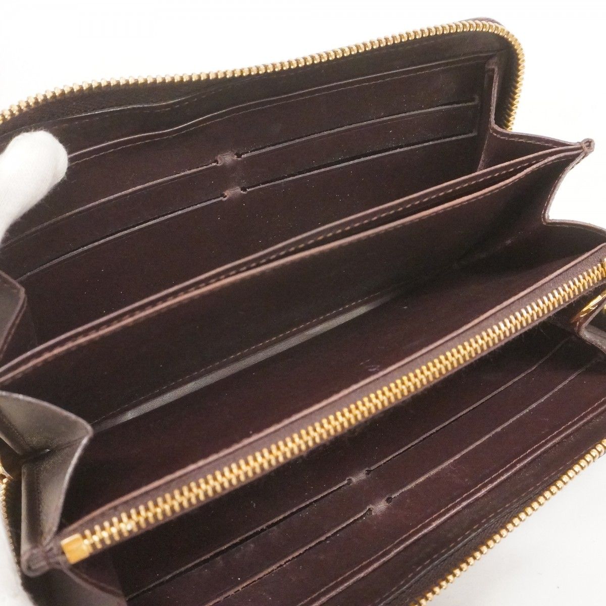 5pb2211】ルイヴィトン 長財布 ヴェルニ ジッピーウォレット M93522