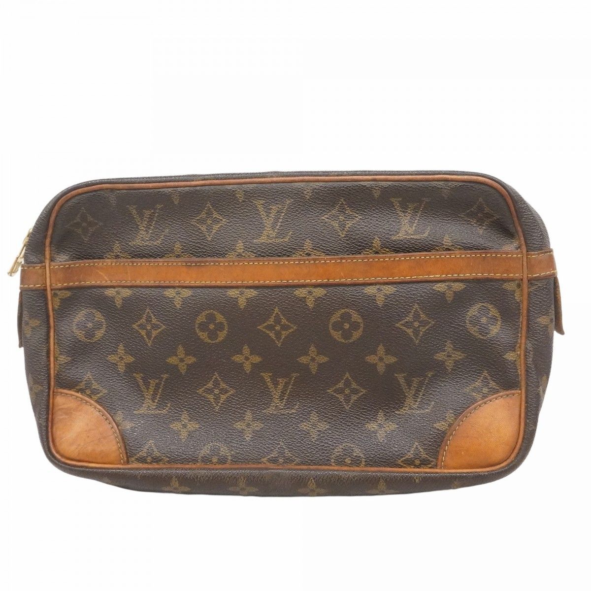 5 pb 2264 ルイヴィトン クラッチバッグ モノグラム コンピエーニュ28 M 51845 ブラウン メンズ
