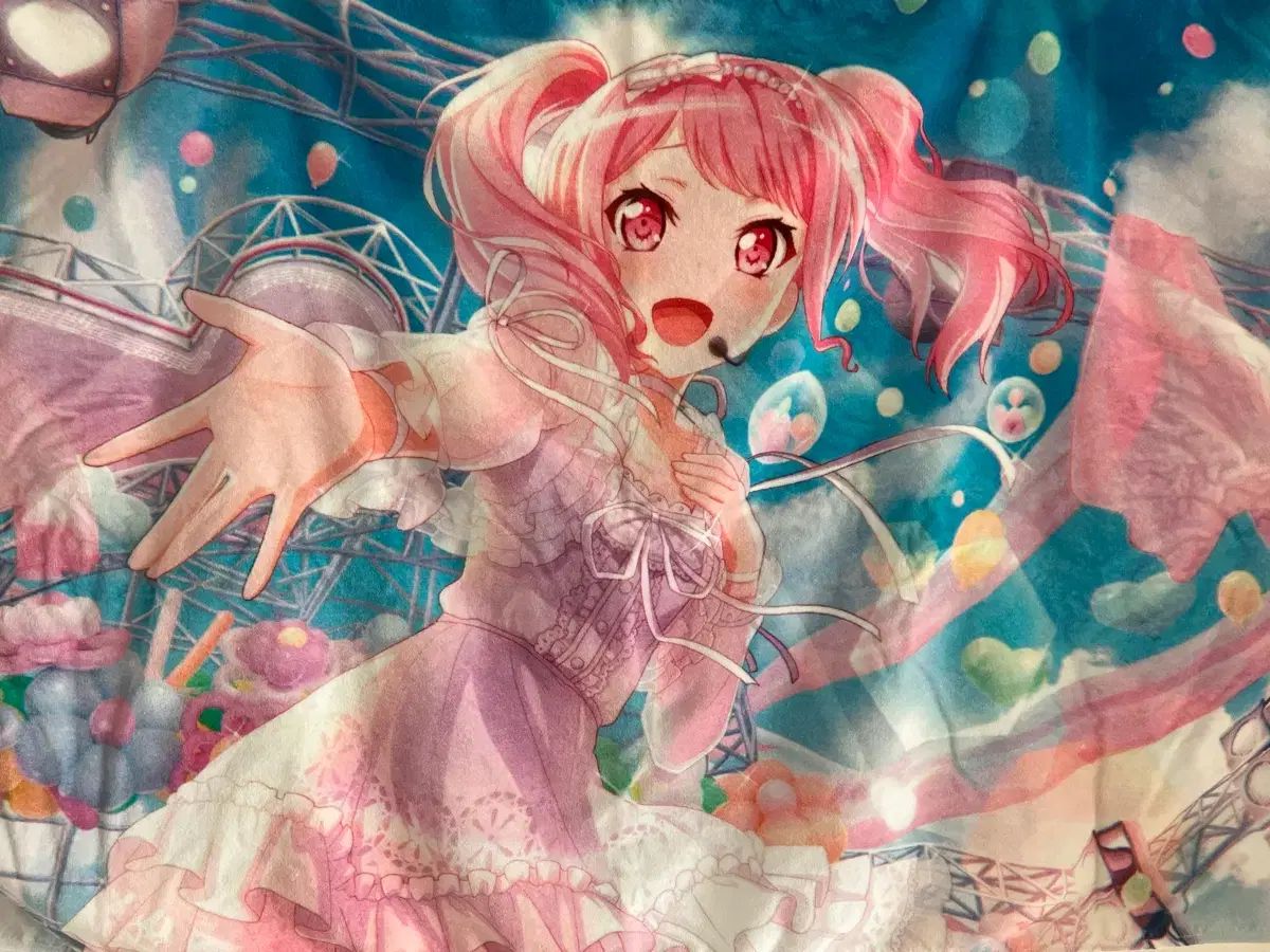 BanG Dream! まるやま アヤ アーヤ ビジュアル タオル グッズ レトロ 美少女 バンクー 地雷系 量産型