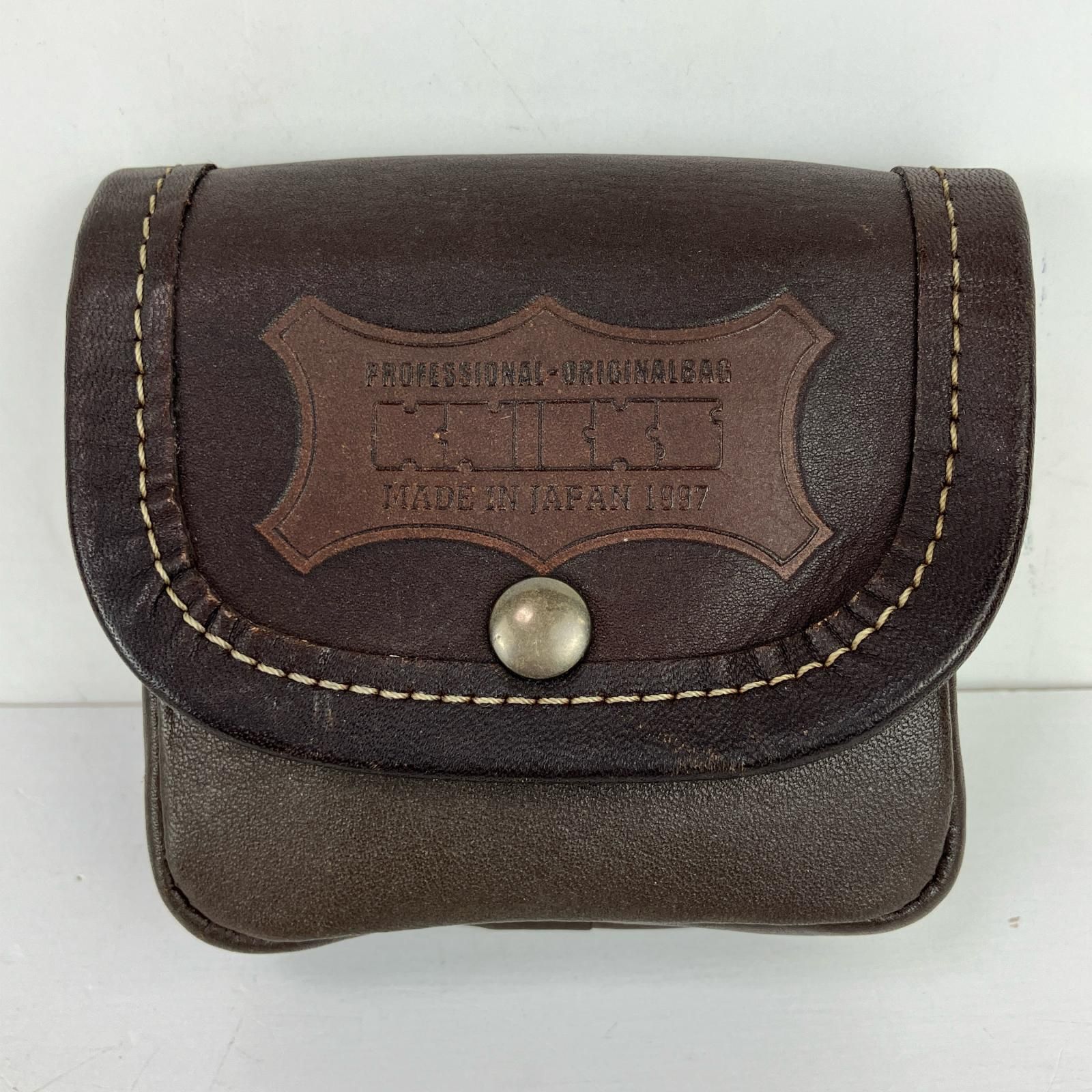 ЗЗKNICKS ニックス ヌメ革小物ポーチ 本体のみ KNS-100 BOX こげ茶