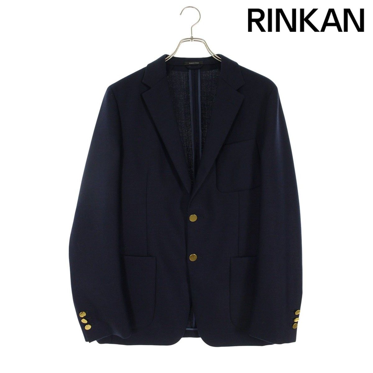 プラダ サイズ:50R  UGF003 S171 1PVZ 金ボタンテーラードジャケット 中古 BS99 プラダ UGF003 S171 1PVZ 金ボタンテーラードジャケット メンズ 50R