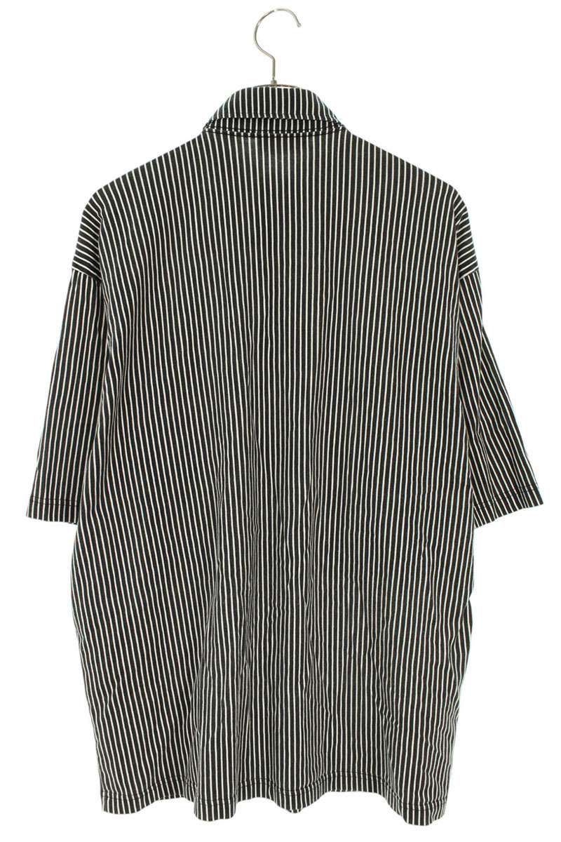 バレンシアガ サイズ:XS  681755 TLVJ9 ストライプボタンダウン半袖シャツ 中古 BS99 バレンシアガ 681755 TLVJ9 ストライプボタンダウン半袖シャツ メンズ