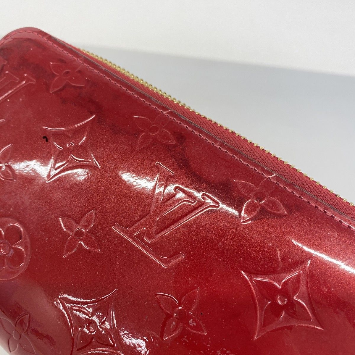 ルイヴィトン ヴェルニ ジッピーウォレット M91981 ポムダムール 長財布 5pb2424】ルイヴィトン 長財布 ヴェルニ ジッピーウォレット M91981