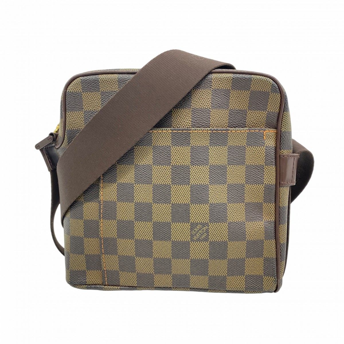 【5pb2455】ルイヴィトン ショルダーバッグ ダミエ オラフPM N41442 エベヌ【中古】レディース 5pb2455】ルイヴィトン ショルダーバッグ ダミエ オラフPM N41442