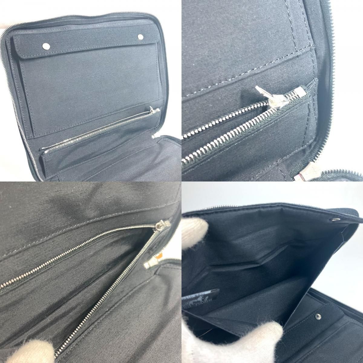 HERMES エルメス ポーチ フールトゥ コットン ブラック - メルカリ